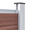 vidaXL Gjerdepanel WPC 95x186 cm brun