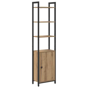 vidaXL Bokskap 6 niv&aring;er 40 x 24 x 161 cm Konstruert tre Artisan Eik