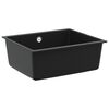 vidaXL Vask Svart 530 x 460 mm 80% kvarts og 20% harpiks