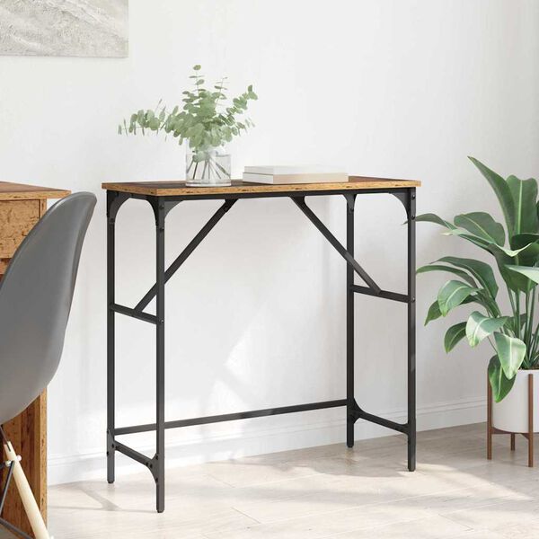 vidaXL Konsollbord Gammelt tre 75 x 32 x 75 cm Konstruert tre