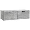 vidaXL Vegghengt TV skap Betonggr&aring; 98 x 41 x 30 cm Konstruert tre