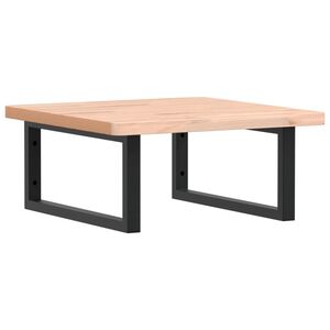 vidaXL Servanthylle veggmontert st&aring;l og heltre b&oslash;ketre