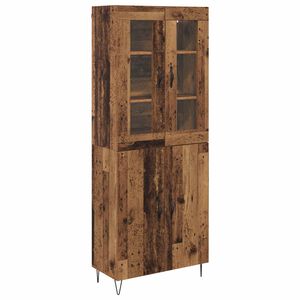 vidaXL H&oslash;yskap Gamle tre 69,5 x 34 x 180 cm Konstruert tre