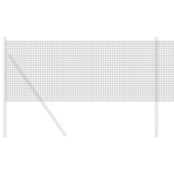 vidaXL Sveist trådgjerde Grå 0.4 x 100 m Stål