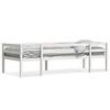 vidaXL Sengeramme for barn hvit 90x200 cm heltre furu