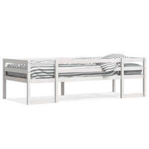 vidaXL Sengeramme for barn hvit 90x200 cm heltre furu