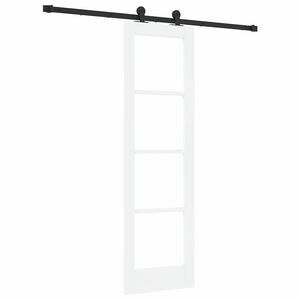 vidaXL Skyved&oslash;r ORKDAL Hvit og svart 61 x 198,5 cm