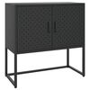 vidaXL Skjenk svart 75x35x75 cm st&aring;l