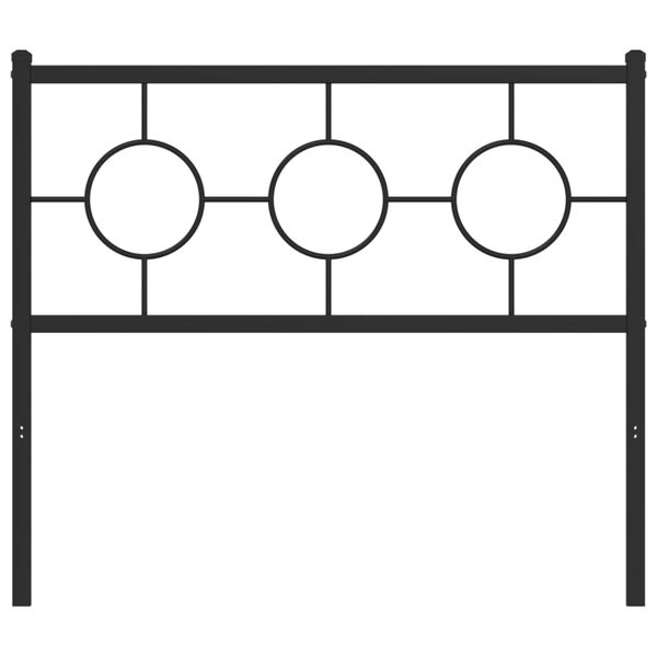 vidaXL Sengegavl i metall svart 100 cm