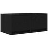 vidaXL TV-benk svart eik 60x31x25,5 cm konstruert tre