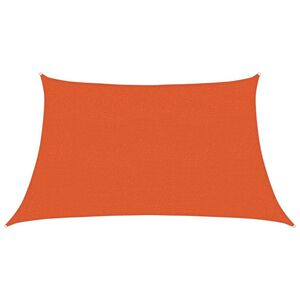 vidaXL Solseil 160 g/m&sup2; trapesformet oransje 3/4x2 m HDPE