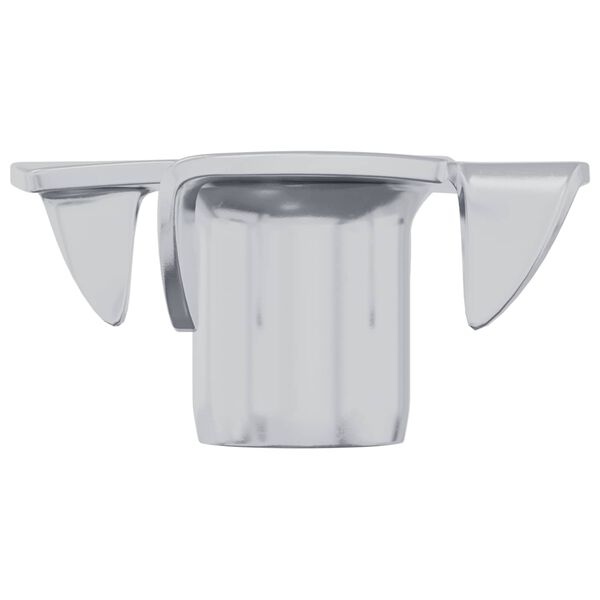 vidaXL Pronget T-mutter 12 pcs s&oslash;lv M6 mm St&aring;l