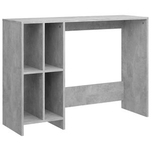 vidaXL Laptopbord betonggr&aring; 102,5x35x75 cm konstruert trer