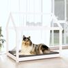 vidaXL Hundeseng hvit 101x70x90 cm heltre furu