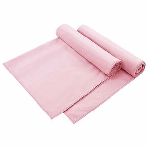 vidaXL Utend&oslash;rs Stol H&aring;ndkl&aelig;r 2 pcs Rosa 130 x 60 cm