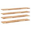 vidaXL Flytende hyller 4 stk 120x30x2 cm oljebehandlet heltre akasie
