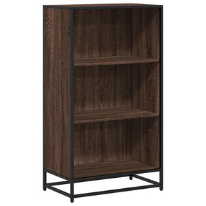 vidaXL Bokhylle brun eik 60x35x107,5 cm konstruert tre
