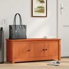 vidaXL Sko Skap VoksBrun 110 x 38 x 45,5 cm Massiv furu