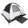 vidaXL Kuppeltelt for camping 3 personer hvit blendingsstoff vanntett