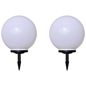 vidaXL Utend&oslash;rs LED-lamper for hagesti 2 stk 40 cm med jordpinne