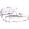 vidaXL Sengeramme svart heltre furu 180x200 cm Super King