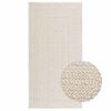 vidaXL Teppe ZIZUR kremhvit 80x150 cm jute-utseende innend&oslash;rs&utend&oslash;rs