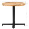 vidaXL Bistrobord rundt Ø80x75 cm grovt mangotre
