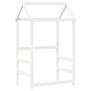 vidaXL Tak for barneseng hvit 118x70x176,5 cm heltre furu
