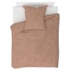 vidaXL Sengesett 4 deler fleece beige 155x200/80x80 cm