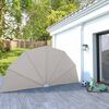 vidaXL Sammenleggbar sidemarkise for terrasse krem 200 cm