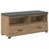 vidaXL Gangbenk Artisan Eik 100 x 38 x 46 cm