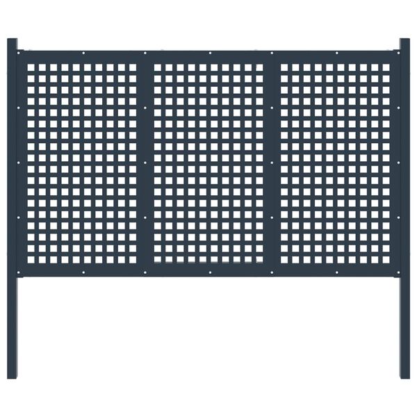 vidaXL Hagegjerde st&aring;l 178x125 cm antrasitt