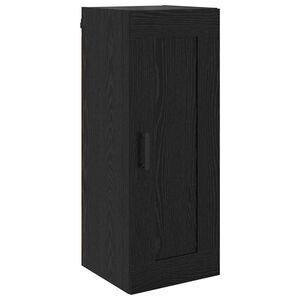 vidaXL Veggskap Svart Eik 34,5 x 34 x 90 cm Konstruert tre