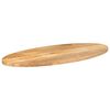 vidaXL Bordplate 110x50x2,5 cm oval heltre mango