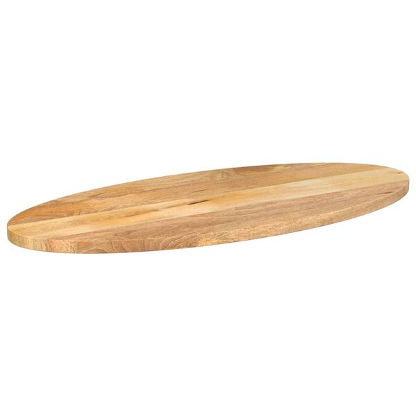 vidaXL Bordplate 110x50x2,5 cm oval heltre mango