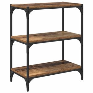 vidaXL Bokskap Gammelt tre 60 x 33 x 70,5 cm Ingeni&oslash;rtre og jern