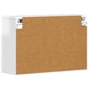 vidaXL Hengende skap H&oslash;yglanset hvit 60 x 20 x 40 cm Konstruert tre