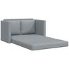 vidaXL Sammenleggbar Sofa seng Lysegr&aring; 112 x 60 x 55 cm stoff