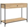 vidaXL Konsollbord sonoma eik 100x34,5x75 cm konstruert tre