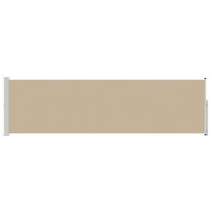 vidaXL Utklappbart side markise Beige 500 x 160 cm Polyester