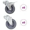 vidaXL Svinghjul med bolthull 12 stk 75 mm