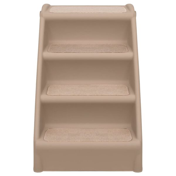 vidaXL Hundetrapp sammenleggbar brun 62x40x49,5 cm