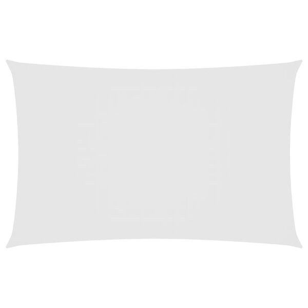 vidaXL Solseil oxfordstoff rektangulær 6x8 m hvit
