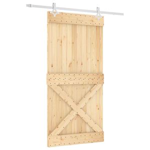 vidaXL Skyved&oslash;r 100 x 210 cm Massiv Furu Tre (Ubehandlet)