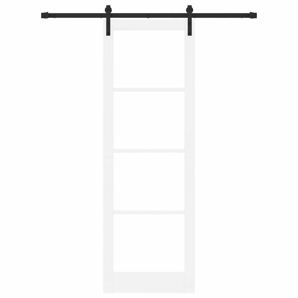 vidaXL Skyved&oslash;r ORKDAL Hvit og svart 78 x 232 cm