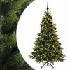 vidaXL Kunstig juletre med julekuler 180 cm 300 LED-lys Varmhvit