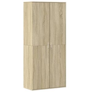 vidaXL Skoskap sonoma eik 80x39x178 cm sponplate