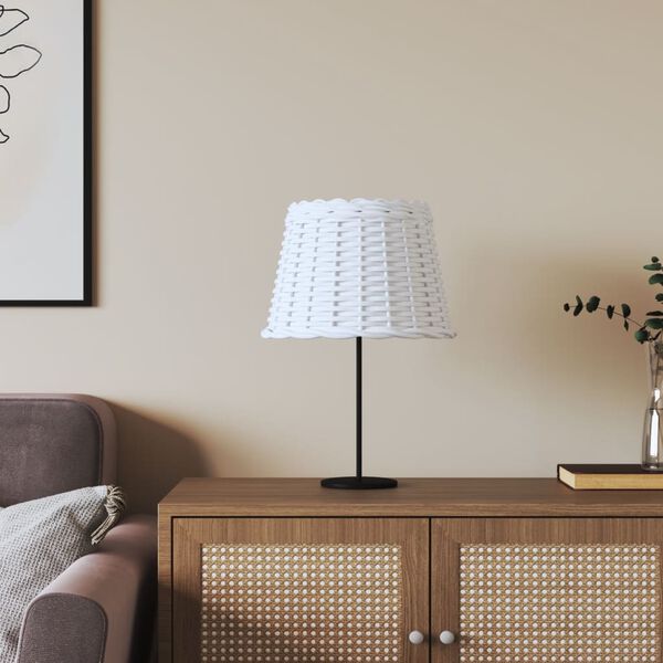 vidaXL Lampeskjerm hvit &Oslash;30x20 cm flettet