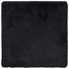 vidaXL Flossteppe med lang luv NAVARRA svart 160x160 cm polyester