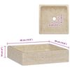 vidaXL Vask 40x40x10 cm marmor kremhvit